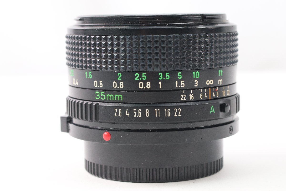 格安，新作 CANON キャノン NEW FD 35mm F2.8 単焦点レンズ 一眼レフカメラレンズ 40421-F(キヤノン)｜売買されたオークション情報、yahooの商品情報をアーカイブ公開 - オークファン キヤノン