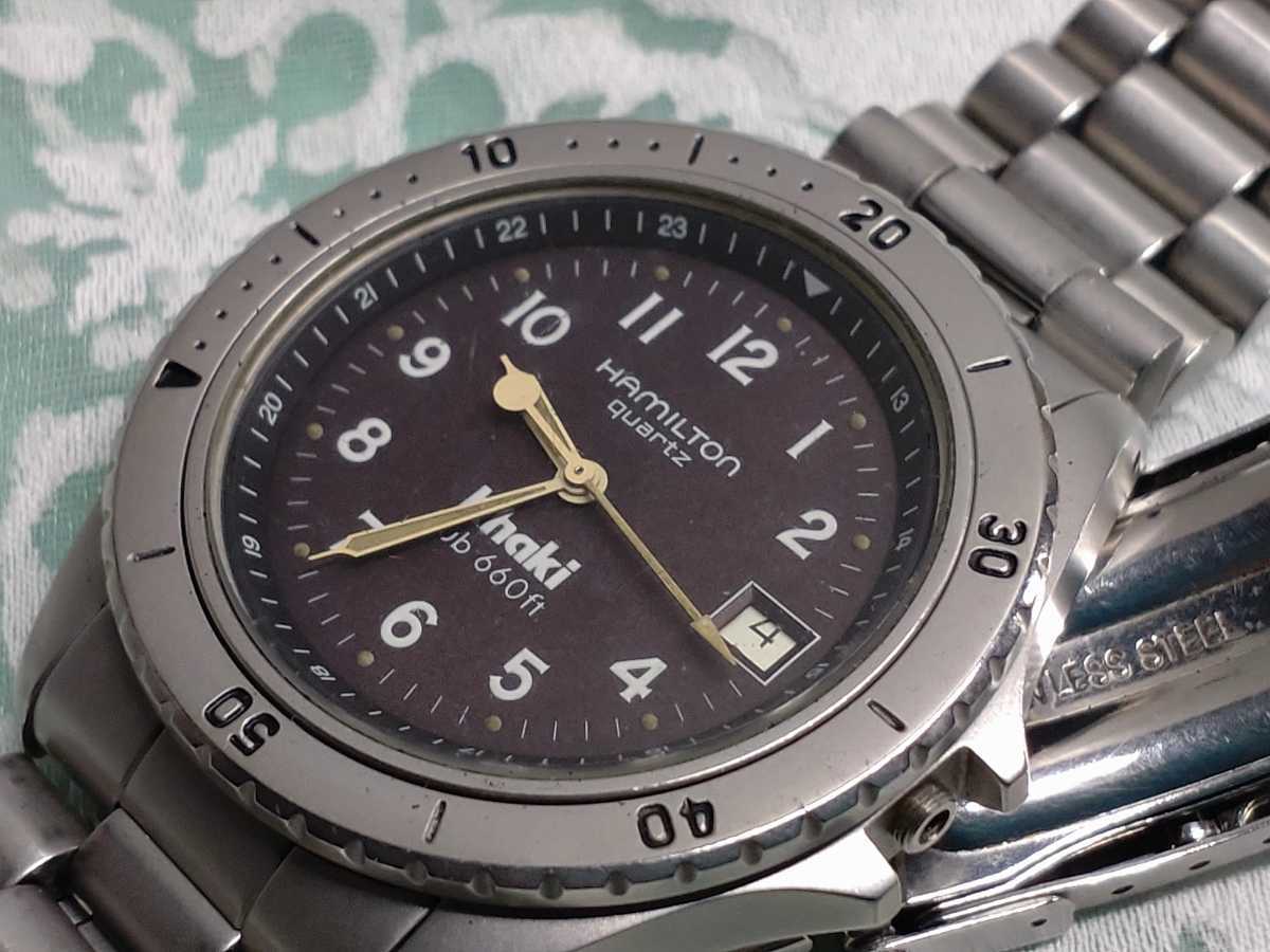 ○ HAMILTON Khaki Sub 660ft ハミルトン カーキ quartz クォーツ 腕時 