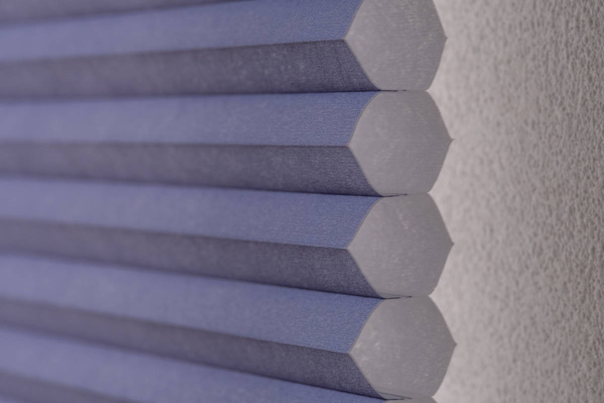 ★小窓におすすめ★幅65cm 丈95cm★保温性に優れたハニカムシェード コードレスだから安全で簡単操作 レールへの取付可能 カーキグレー_4