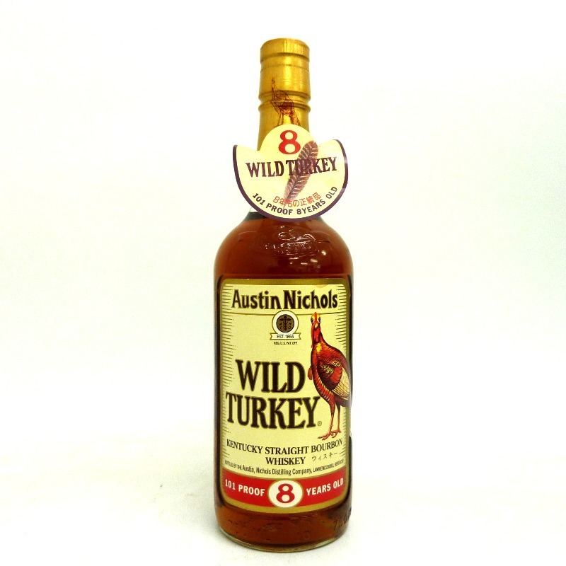 ワイルドターキー 8年 金キャップ 750ml 50.5% 未開栓 ワイルドターキー 8年 旧 金キャップ 750ml 箱なし ◇WILD TURKEY