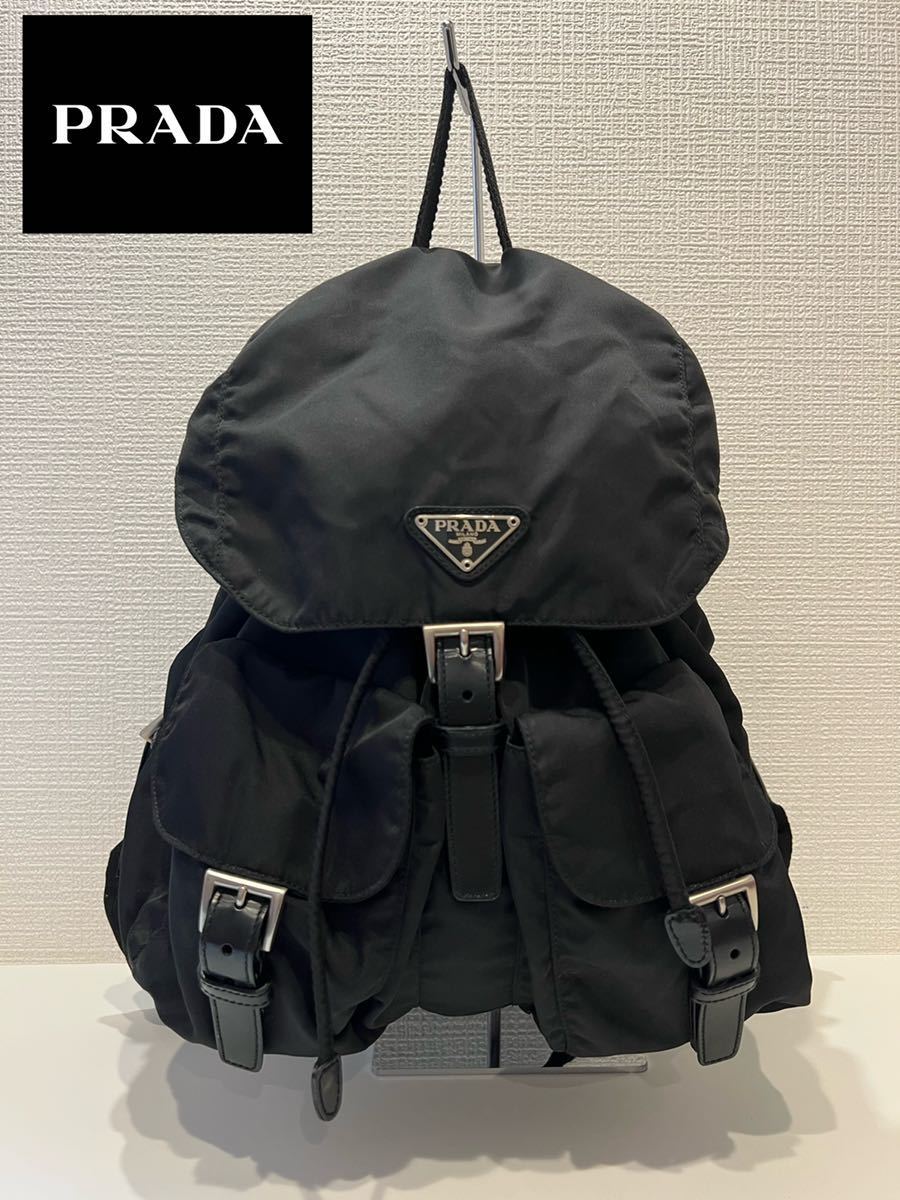 PRADA ブラック リュック・バックパック　1 ☆PRADA☆プラダ☆ナイロンリュック☆バックパック☆ブラック☆黒