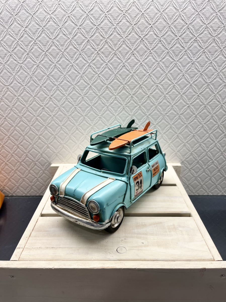 r*t様 ブリキ　おもちゃ ブリキ おもちゃ mini ブリキ玩具 ミニクーパー ミニ マテリアル｜株式