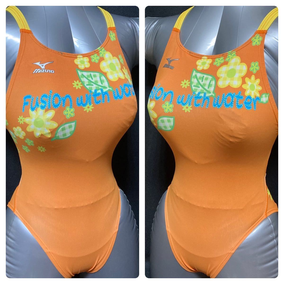 MIZUNO 競泳水着 140サイズ マイティライン うろこ模様 MIGHTY LINE