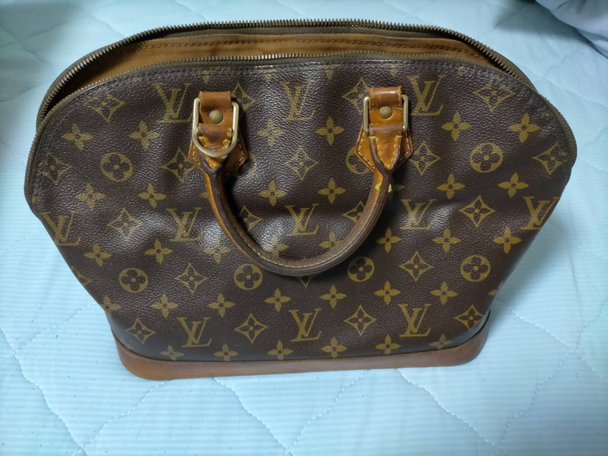 LOUIS VUITTON ルイヴィトン アルマ ハンド バッグ 1円から中古品 アルマ モノグラム LOUIS □ルイヴィトン 優美な印象を演出♪ルイヴィトン☆アルマ LV