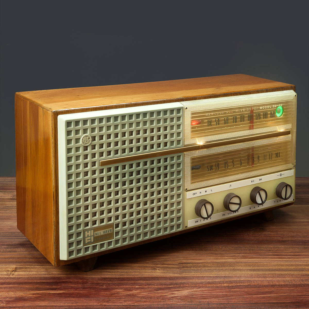 真空管ラジオ - Yahoo!オークション 6M-48 2BAND 電源トランス使用