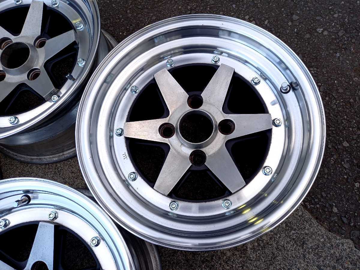 深リム 当時物 SSR ロンシャン XR-4 15インチ 6.5J 7J PCD114.3 4H 4 