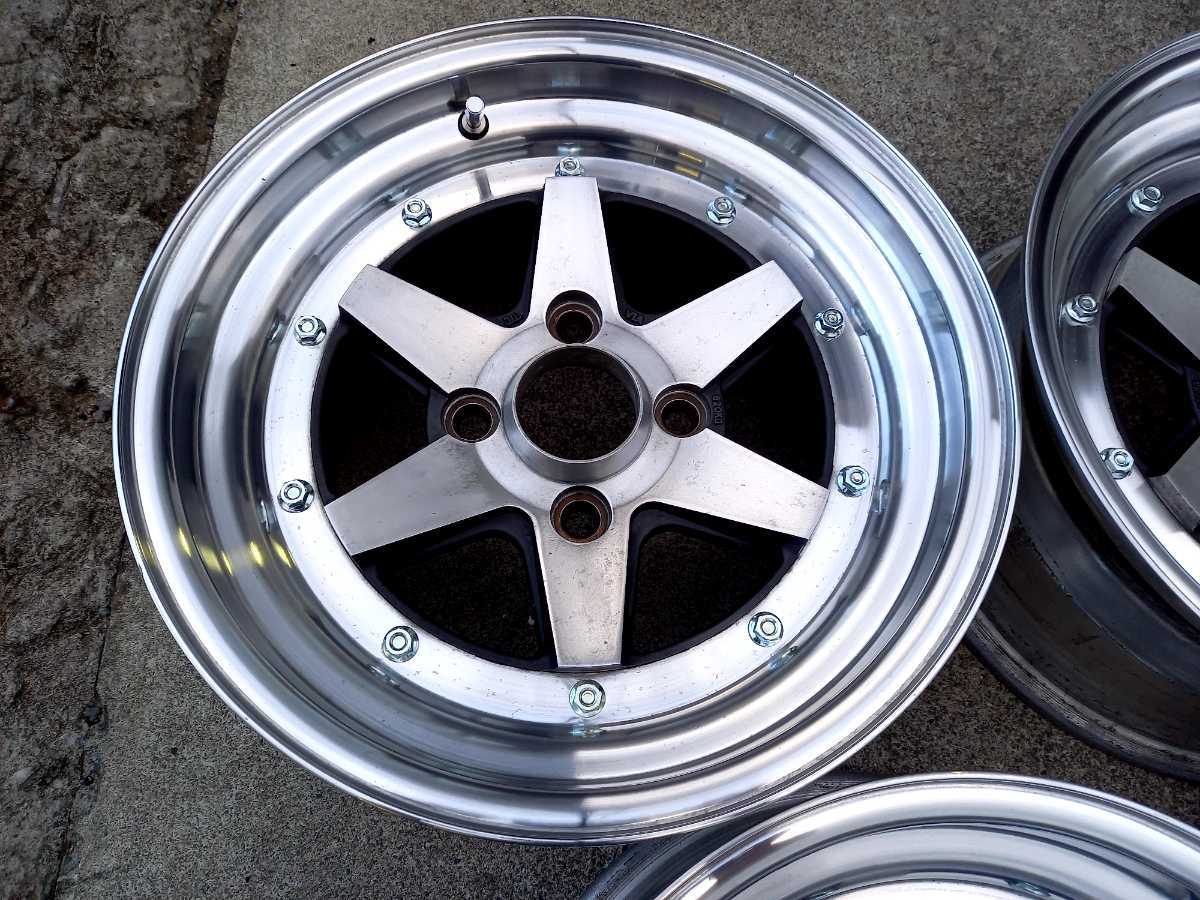 深リム 当時物 SSR ロンシャン XR-4 15インチ 6.5J 7J PCD114.3 4H 4 
