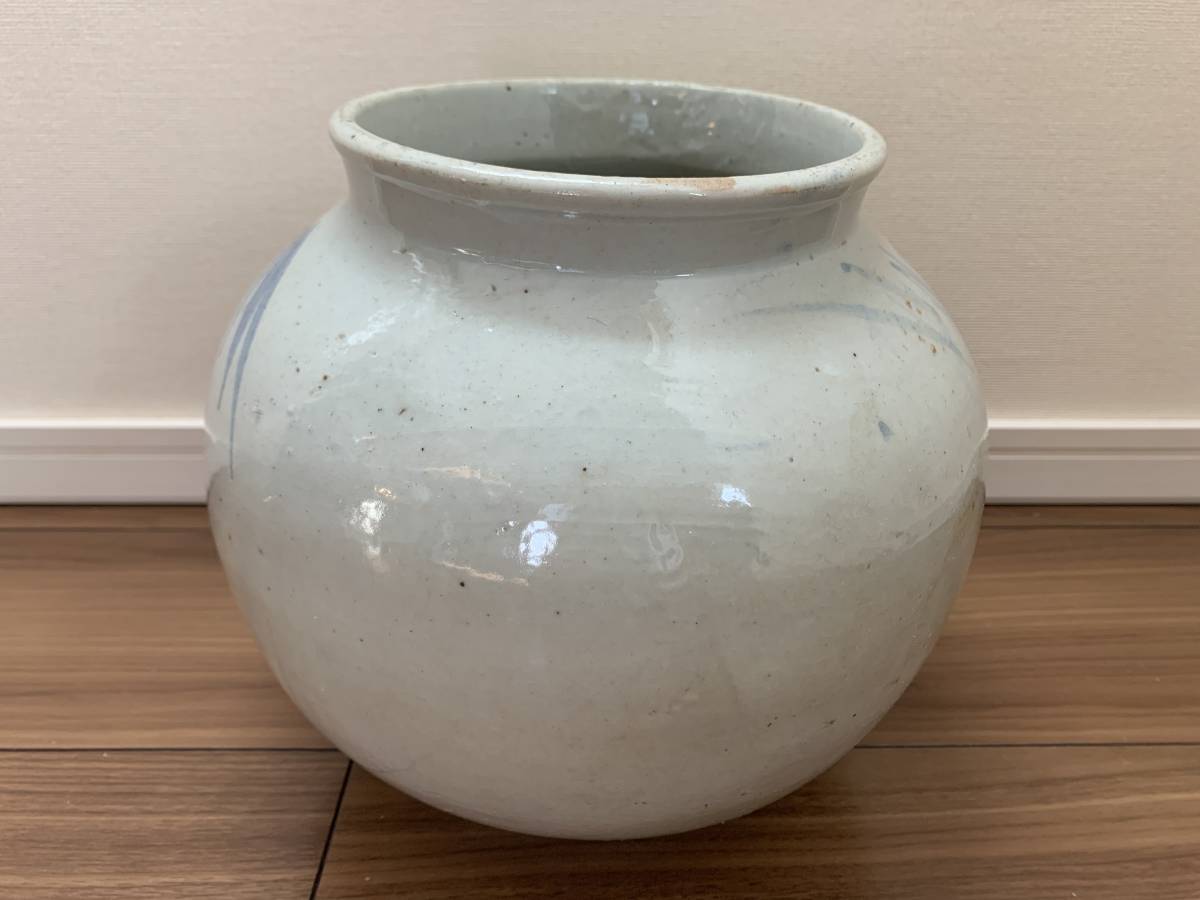 李朝 白磁 花瓶 花入 骨董 アンティーク 李朝 白磁 花瓶 花入 骨董 アンティーク 李朝 染付 花瓶 壷 壺 高さ