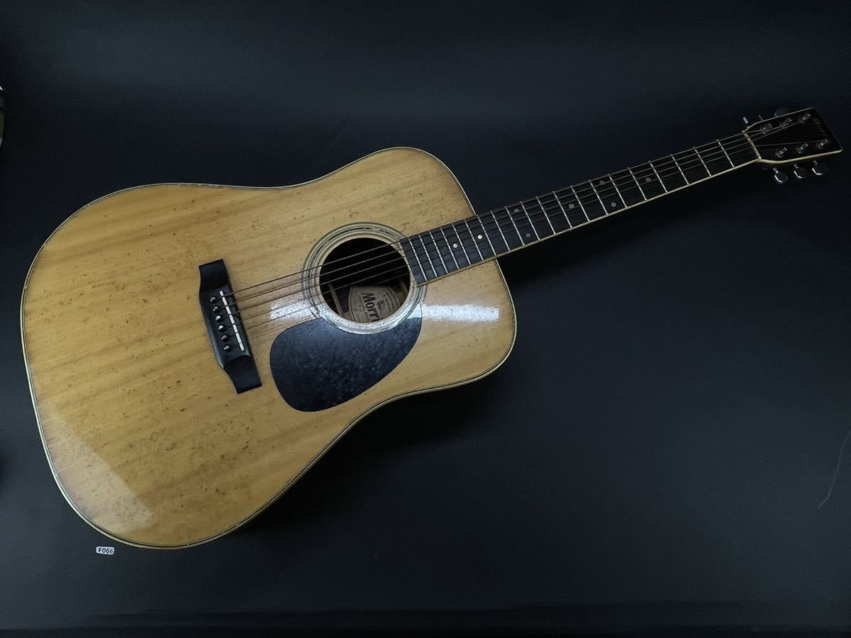 庄梅-F066-170 Morris モーリス　F.yamada アコースティックギター　W-24 アコギ　弦楽器　ハードケース付　昭和レトロ