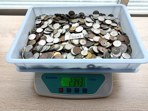 穴銭 古銭 日本古銭 おまとめ 日本 TAS42 おまとめ約2246g（計量容器を