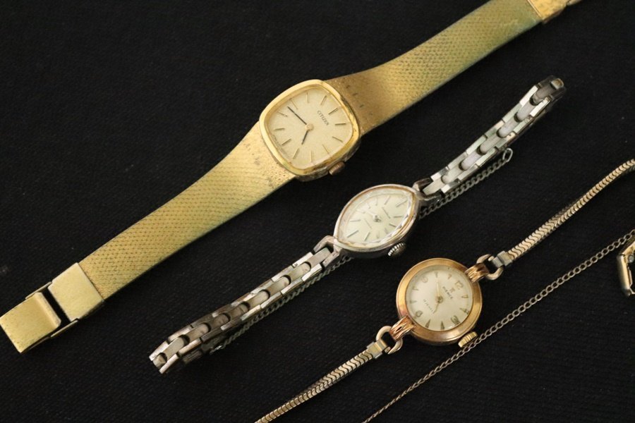 TB526レディース腕時計3点 ジャンク◇CITIZEN/SEIKO/Kreisler K18/アナログ/ファッション小物/ブランド/ビンテージ/古道具タグボート