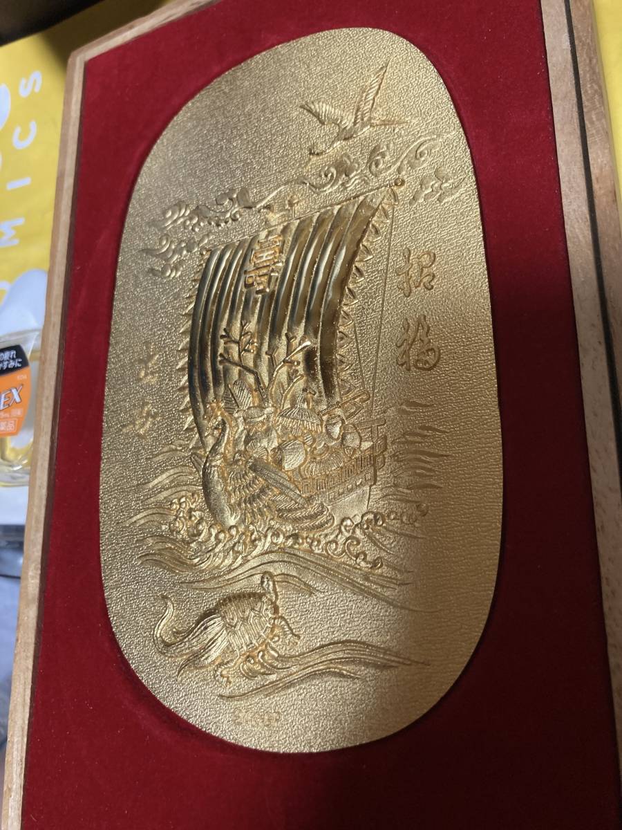 天正大判 24KGP 宝船 桐箱入り 開運 招福 出世 祝い事 希少(雑貨