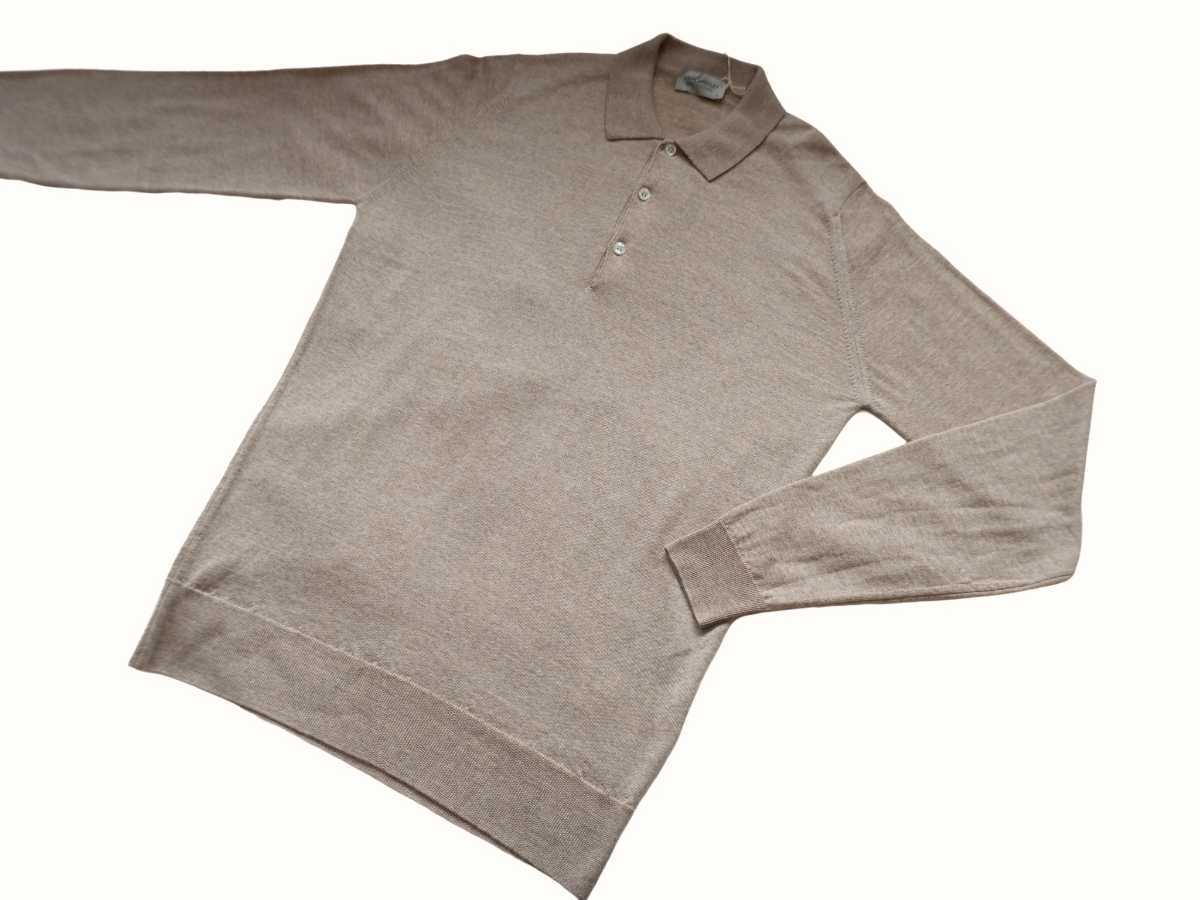 メンズ M 新品 ジョンスメドレー 最高級メリノウール クルーネック 