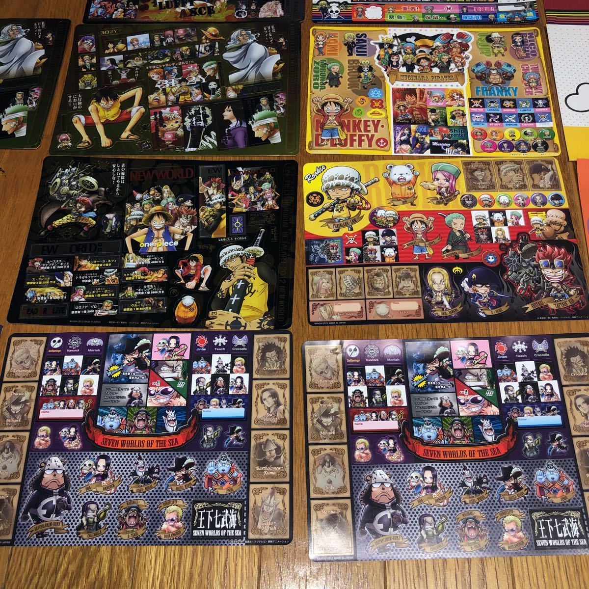 ONE PIECE】ワンピースグッズ まとめ売り ジャンボシールダス カード等