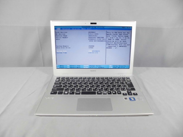ノートPC VAIO 13.3インチ ゴールドノートPC ジャンク品