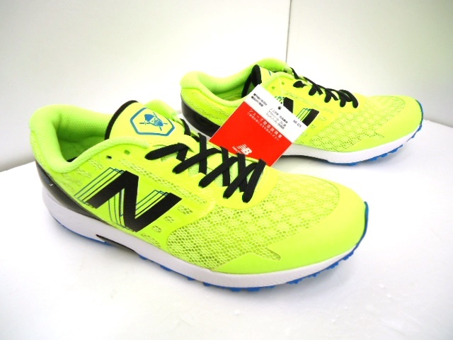 【KCM】NBS-62-23.0★新品★【new balance/ニューバランス】NB HANZO　キッズ/ジュニア　スニーカー　23.0cm　ライム　［YPHANZL3 M］