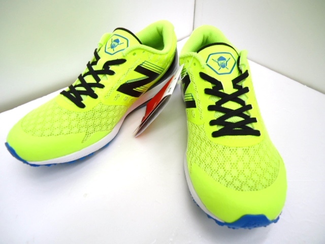 【KCM】NBS-62-23.0★新品★【new balance/ニューバランス】NB HANZO　キッズ/ジュニア　スニーカー　23.0cm　ライム　［YPHANZL3 M］