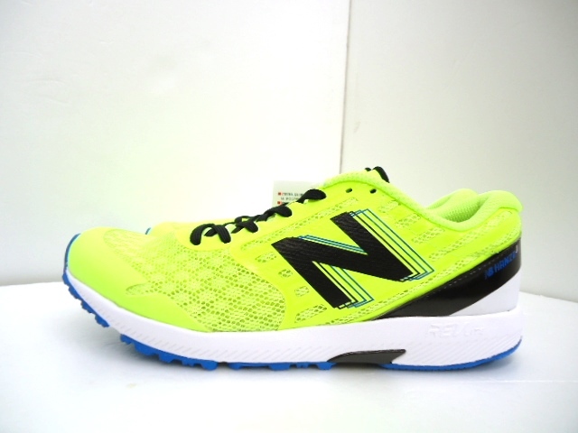 【KCM】NBS-62-23.0★新品★【new balance/ニューバランス】NB HANZO　キッズ/ジュニア　スニーカー　23.0cm　ライム　［YPHANZL3 M］