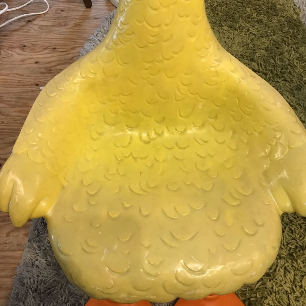 0 Big Bird Sesame Street Vintage Chair Plastic - セサミストリート
