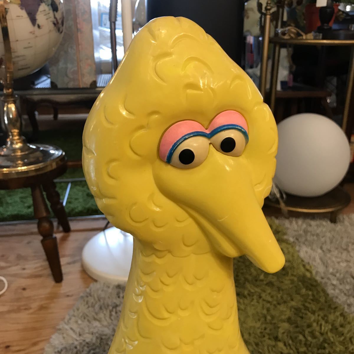 0 Big Bird Sesame Street Vintage Chair Plastic - セサミストリート