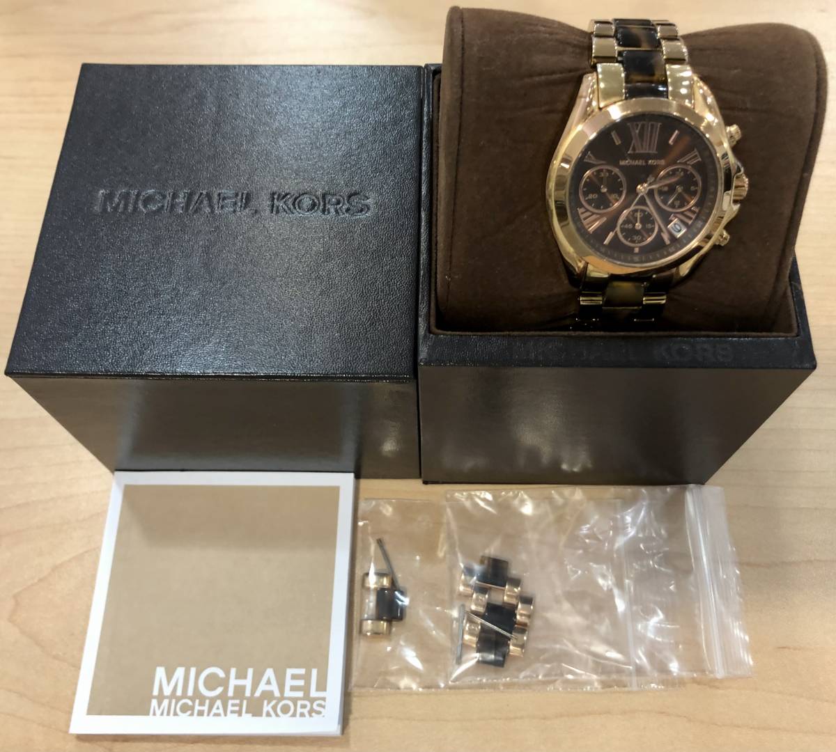 617a□ MICHAEL KORS マイケルコース 時計 MK-5944 クロノグラフ  