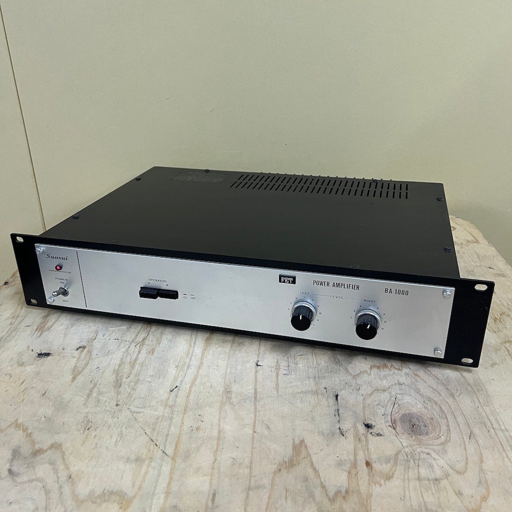 サンスイ SANSUI BA-1000 ステレオ パワーアンプ 音響機器 オーディオ