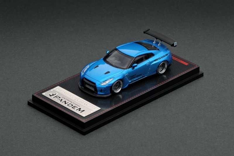 R35 GT-R 1⁄64 GT Pandem Nissan メタリックブルー Blue パンデム MINI