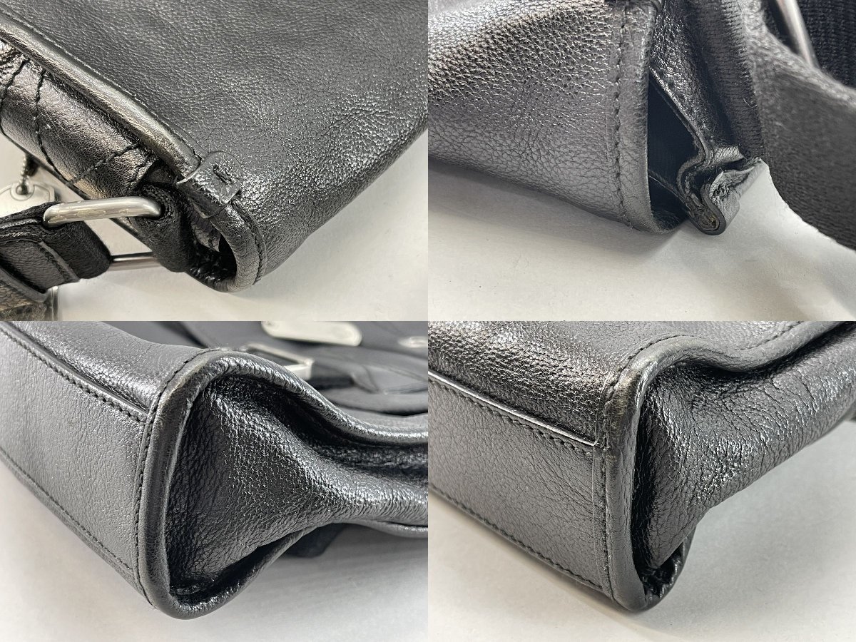 BALLY バリー レザー ショルダーバッグ 黒[325918 BALLY バリー ブラック メコイ MECOY オールドバリー