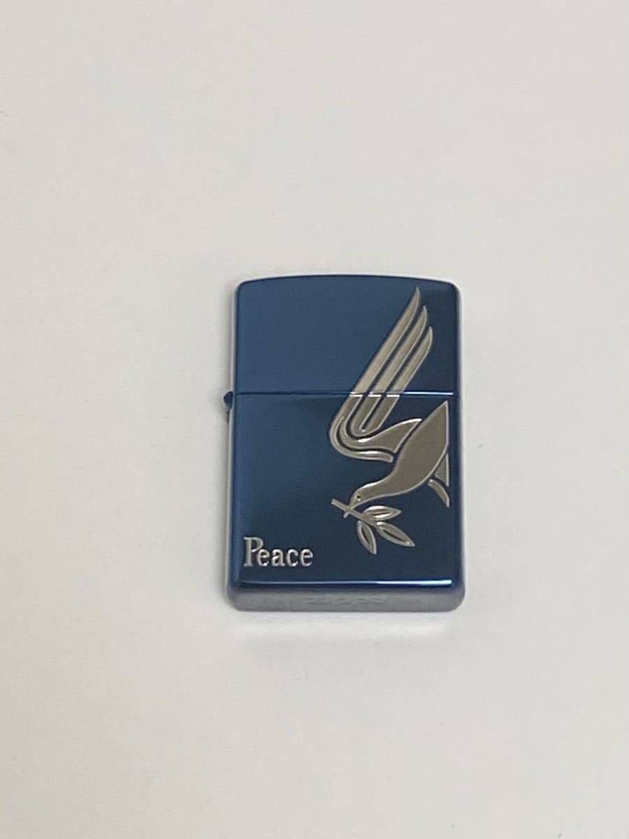 未使用品!ZIPPO Peace ピース ブルーチタン ☆ 未使用品!ZIPPO Peace ピース ブルーチタン ☆