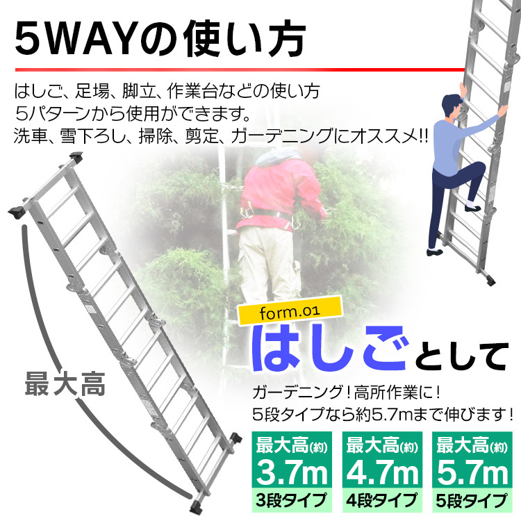 取り外し式の脚の仕様と、付け方 乗り越え