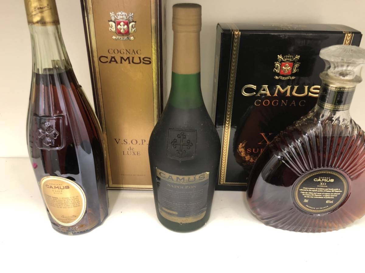 CAMUS NAPOLEON COGNAC カミュ 2本セット CAMUS XO ⁄ NAPOLEON ⁄ XO SUPERIOR セット♡ お 得 な 通販