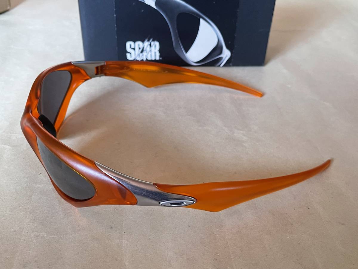 廃盤]オークリー サングラス OAKLEY SCAR フレーム パーシモン(クリア 