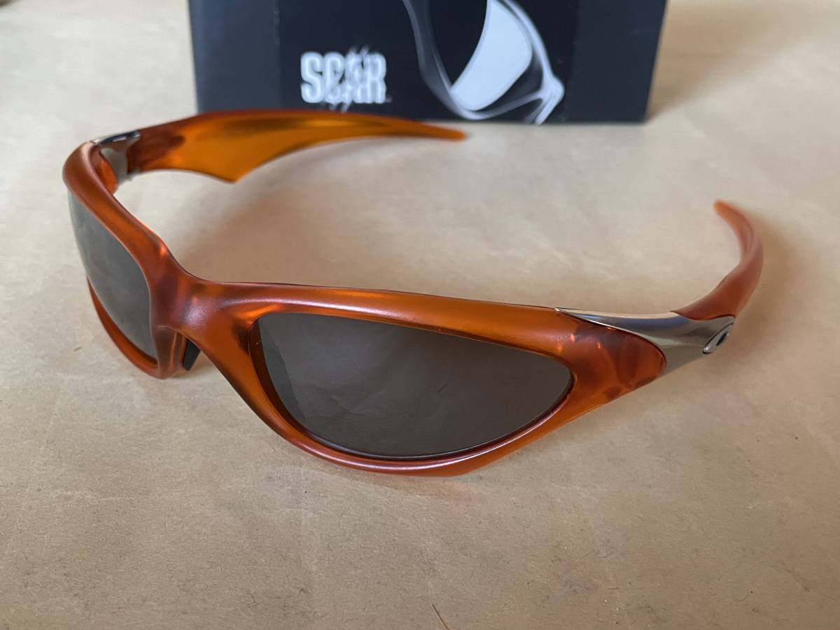 廃盤]オークリー サングラス OAKLEY SCAR フレーム パーシモン(クリア 
