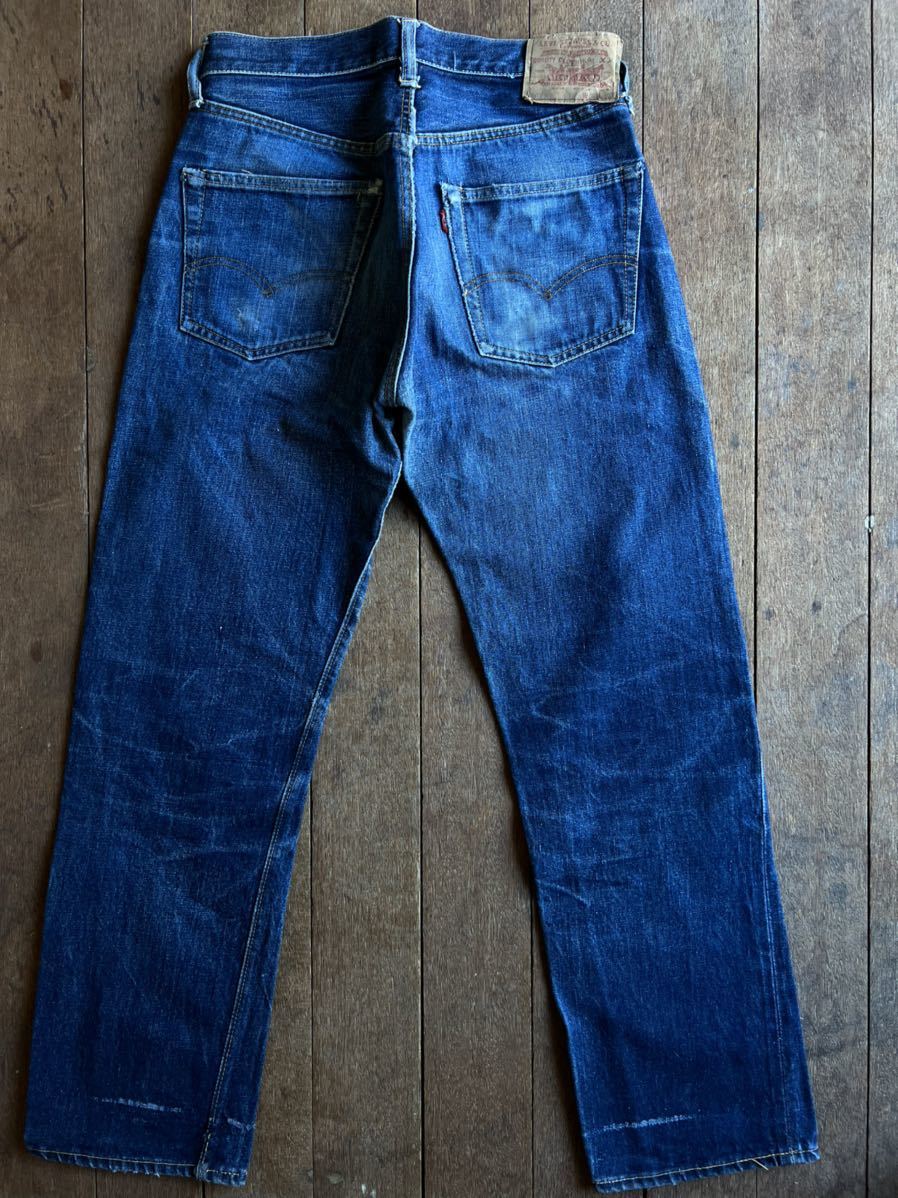 60s LEVIS 501 BIGE タイプ初期 XX移行期 鬼ヒゲ 蜂の巣 ボタン裏16