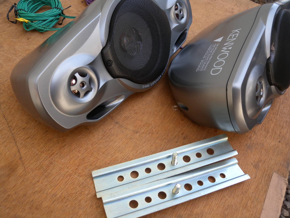 KENWOOD置き型スピーカー KENWOOD ケンウッド 3way ボックス型スピーカー KSC-01X 動作確認済