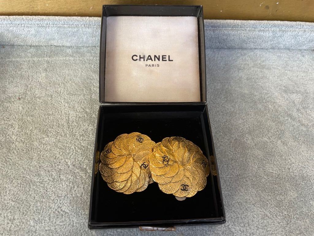 ココマーク イヤリング シャネル CHANEL ヴィンテージ ゴールド メッキ 