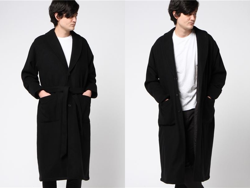 Iroquois イロコイロングコート定価75900円美品ブラック