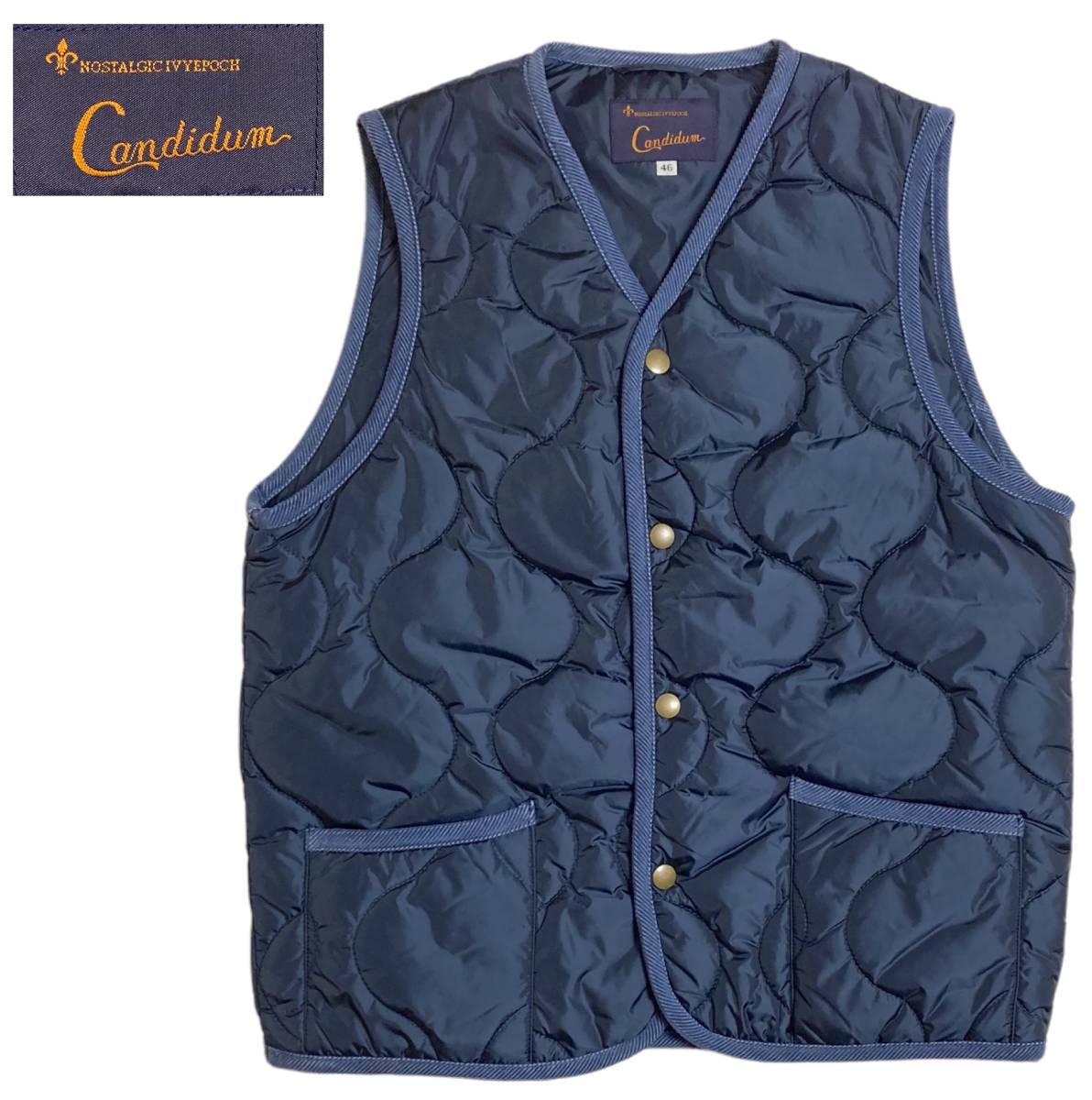 CANDIDUM カンディデュム キルティングベスト Quilting Vest 46