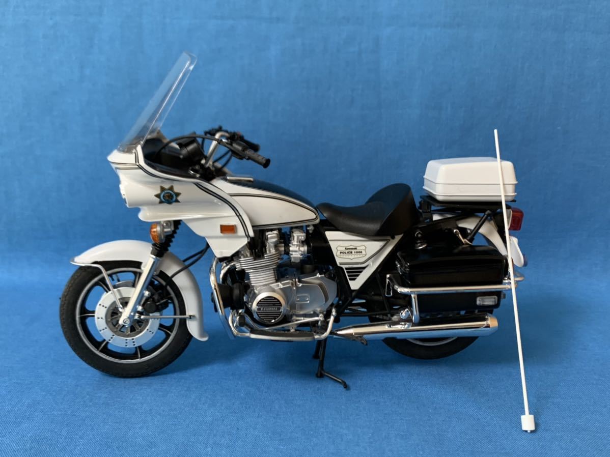 『美品』ハイウェイパトロールセット XS-114 1/12 アオシマ 112 CHP カリフォルニア ハイウェイパトロール KAWASAKI