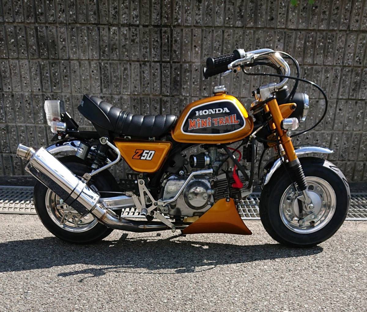 4L モンキー Z50J  シャコタン カスタムペイント　太足　 モンキー 4lモンキー カスタム 太足 シャコタン 12v 4速 5.5j 輸出
