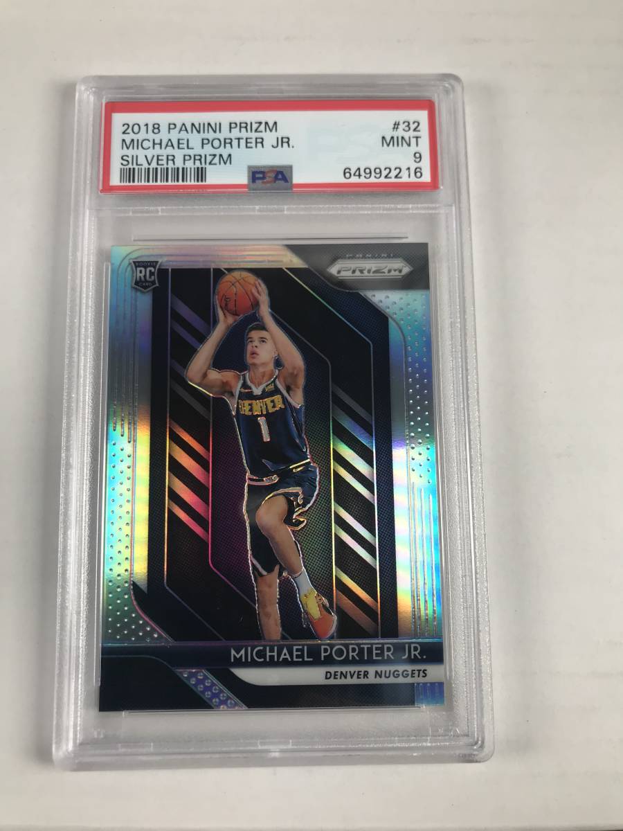 品質保証，高品質 PSA9 2018-19 PRIZM Base RC SILVER MICHAEL PORTER