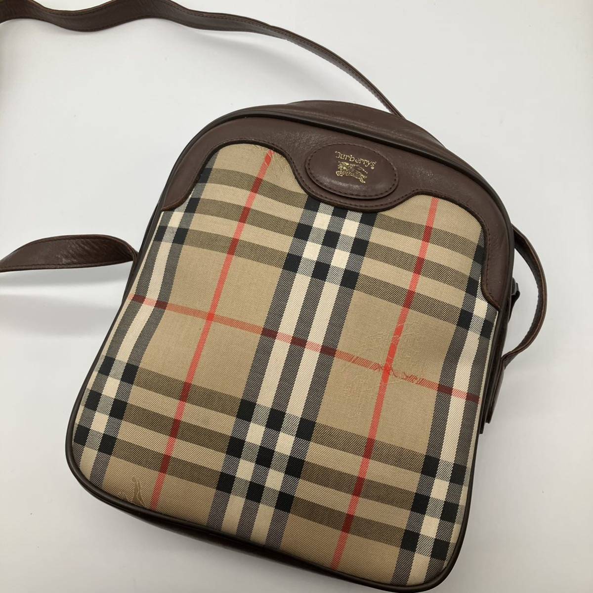 1円 BURBERRY バーバリー ショルダーバッグ 斜め掛け可 メンズ 