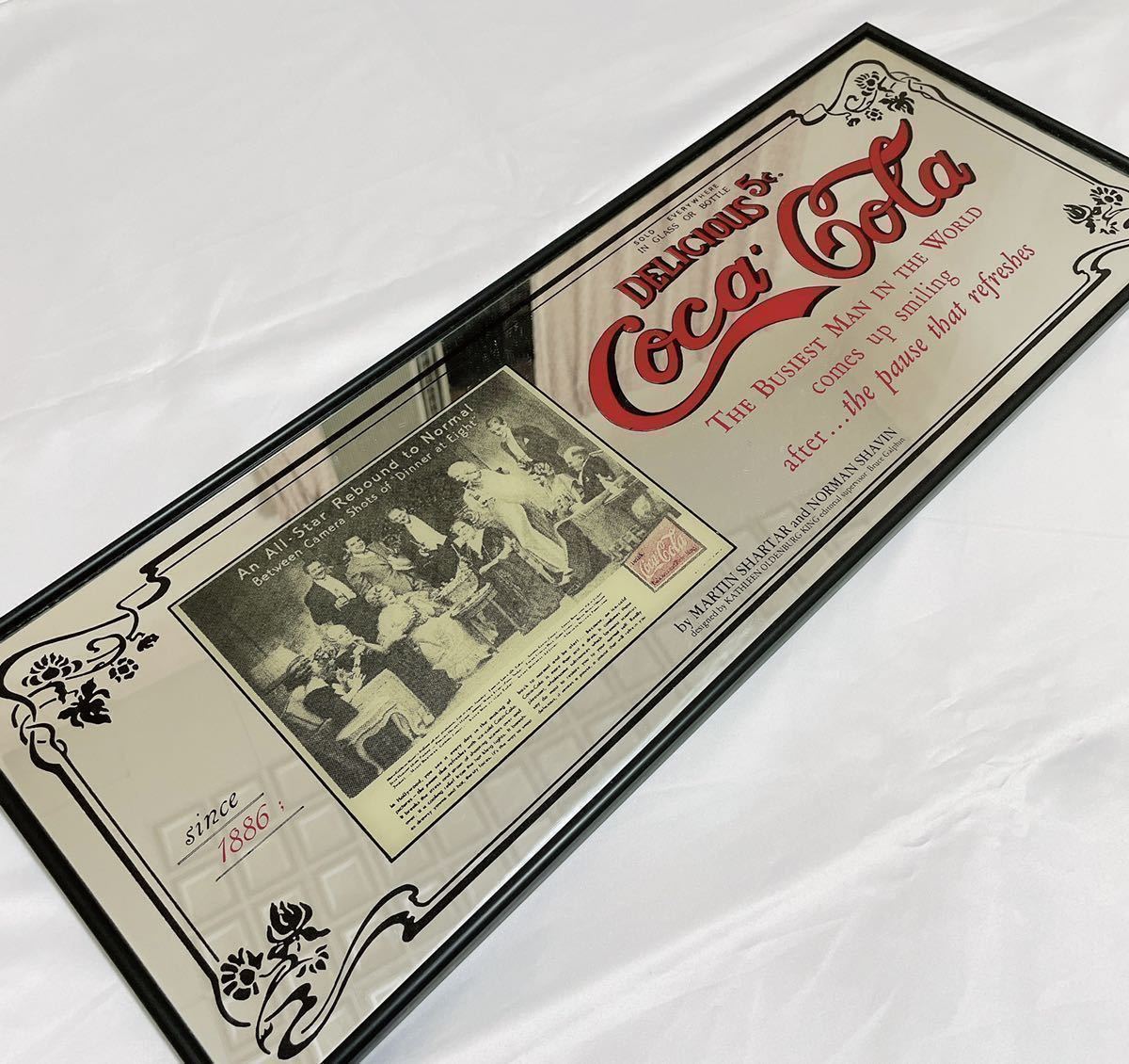 レア 希少ヴィンテージ 非売品 コカコーラ coca cola パブミラー 鏡 