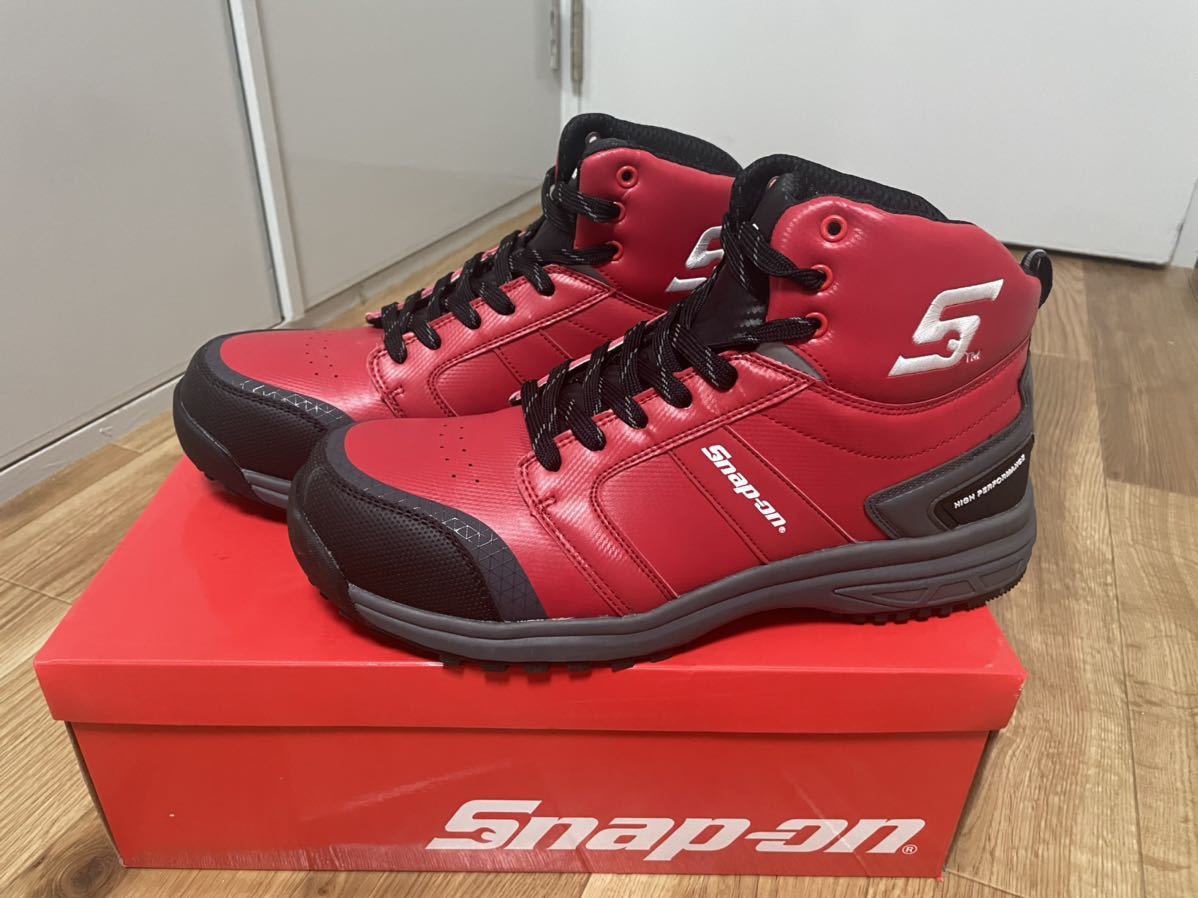 安全靴 スナップオン Snap-on レッド ハイカット 未使用 ワークシューズ - 0 0cm ハイカット25.0 ブラック レッド&frasl;ブラック cm 26cm スナップオンの人気アイテム