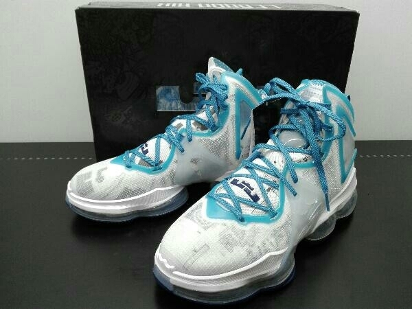 【美品】 NIKE LEBRON XIX DC9338-100 スニーカー メンズ 27.0cm US9 UK8 EUR42.5 BR40.5 WHITE/DUTCH BLUE-BLUE VOID 黒タグ付き 箱あり