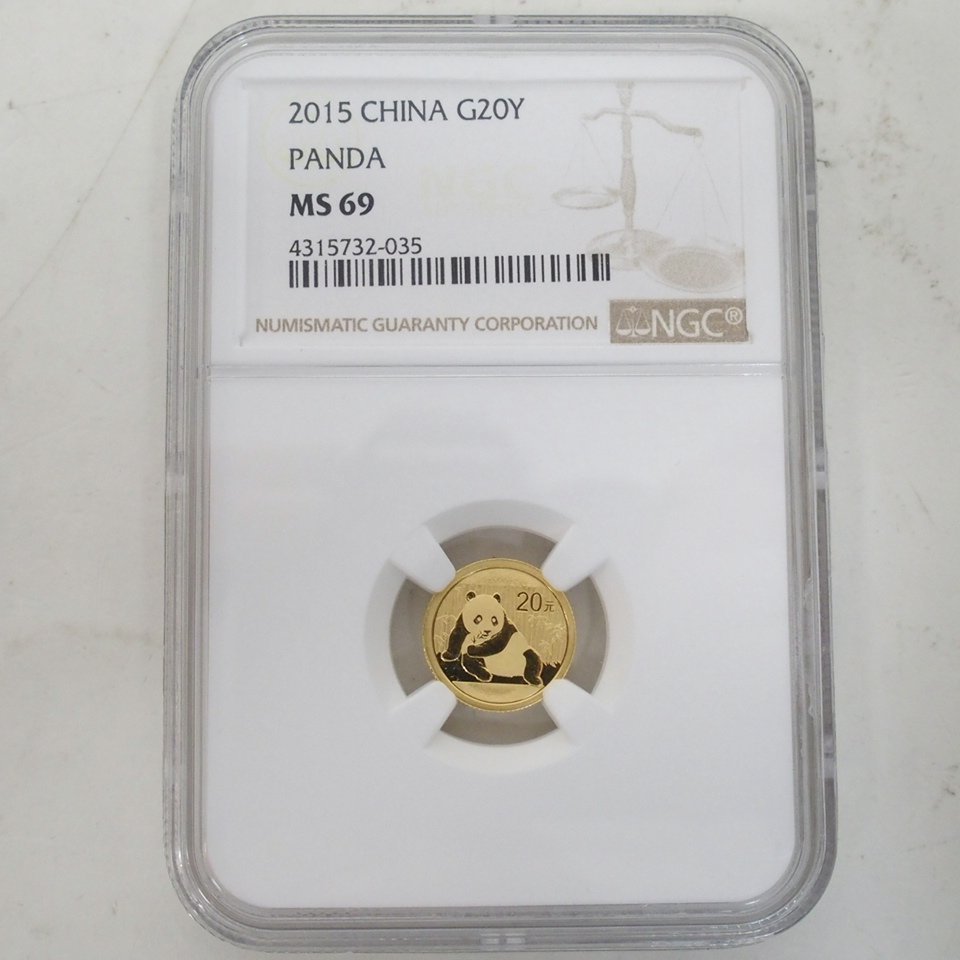 NGC Panda - Gold 中国 MS69 China MS-69 Ounce Chinese MS70 PCGS 1⁄2