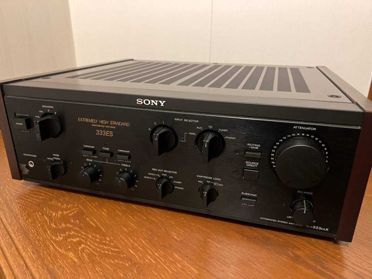 SONY プリメインアンプ ソニー 2026年最新Yahoo!オークション -sony メンテ済 SONY　簡易動作確認済 TA-F333ESX プリメインアンプ　ソニー