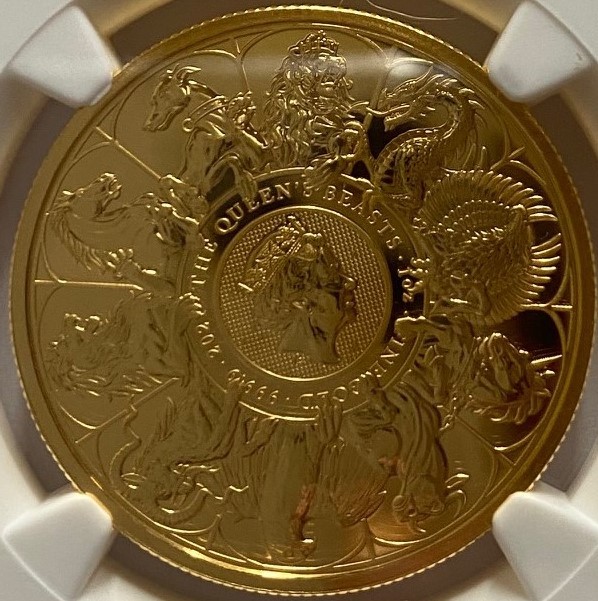 2021 イギリス コンプリーター 5ポンド 初期発行 硬貨 白銅貨 最高鑑定