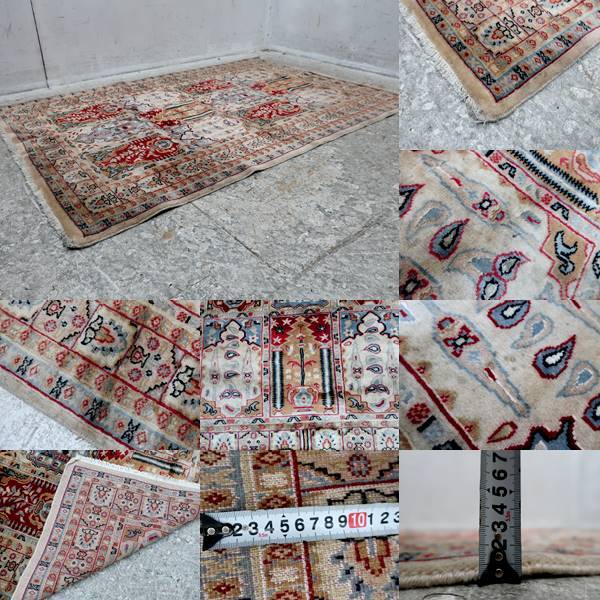 パキスタン絨毯 RUGS x 184cm｜SATHI 約124cm 手織の通販 □P544