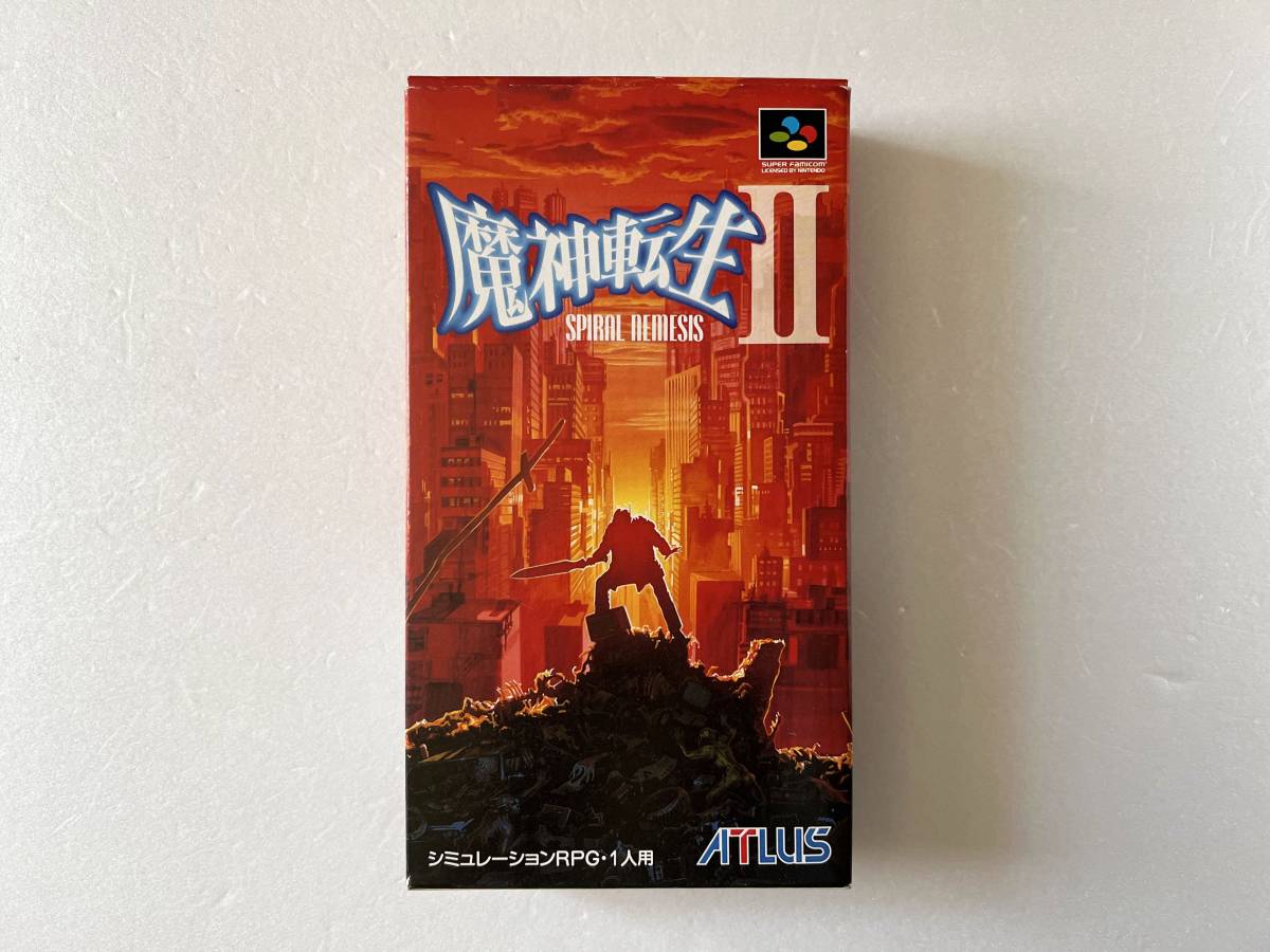 SFC 魔神転生2 Spiral Nemesis 箱説ハガキあり スーパーファミコン 